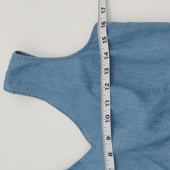 Levi's Chambray Dress Mini Flare Denim NWT Coastal Cowgirl Casual Blue Small - Picture 12 of 15
